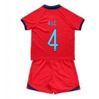 England Declan Rice #4 Bortadräkt Barn VM 2022 Kortärmad (+ Korta byxor)